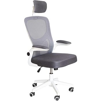 Silla De Escritorio Ergonomic, Silla Oficina Tela Malla De Rejilla, Reposacabezas, Soporte Lumbar