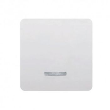 Tecla Para Interruptor, Conmutador O Cruz Ancha Blanca Con Luminoso Bjc 17705-l