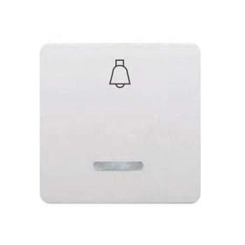 Tecla Pulsador Campana Ancha Blanca Con Luminoso Bjc 17716-l