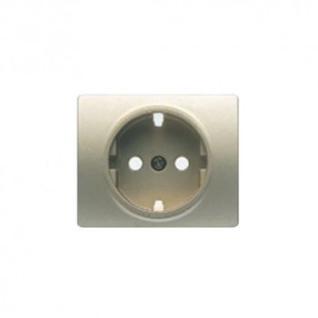 Tapa Base Enchufe Seguridad Dorado Malta Bjc Mega 22724-dm