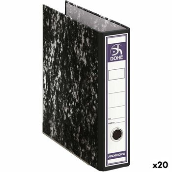 Archivador De Palanca Dohe 28,2 X 31,8 X 7,5 Cm Negro (20 Unidades)