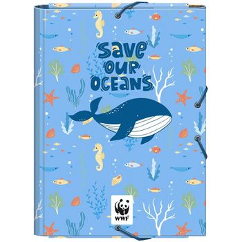 Save Our Oceans Wwf Carpeta Solapas Cartón Forrado Folio