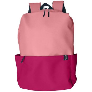 Mochila Duo Rosa Departamento Para Ordenador 28x41x12 Cm