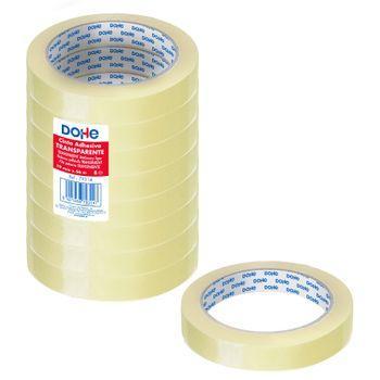 Pack De 8 Cintas Adhesivas Transparente De Polipropileno 19mm X 66m Dohe