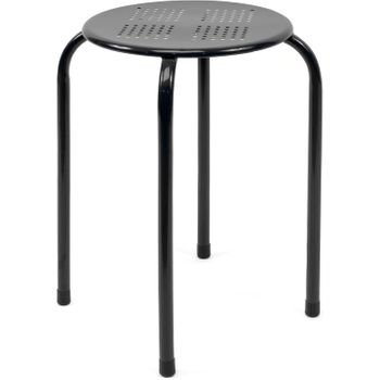 Taburete Alto De Cocina Plegable Con Reposapies De Metal Y Madera Negro con  Ofertas en Carrefour