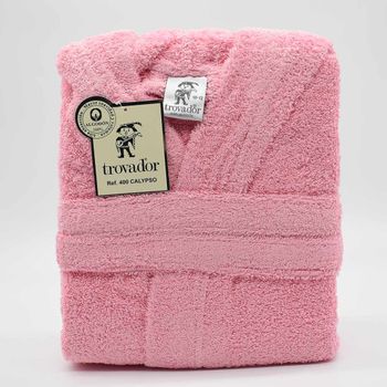 Albornoz baño niña rosa 400 gr TROVADOR - Terrakotta