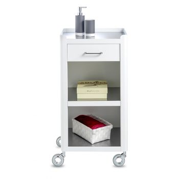 Mueble De Baño Kempele Carrito Aglomerado 67 X 52 X 17 Cm - Blanco  [en.casa] con Ofertas en Carrefour