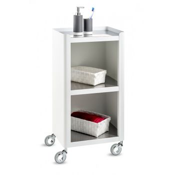 HAIXIN Carrito Auxiliar con Ruedas, Carro Cocina de 3 Niveles, Carrito Baño  Blanco, Carro Auxiliar Cocina Estrecho 40 * 13.8 * 65cm