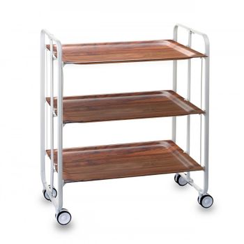 Carrito Auxiliar De Madera 3 Niveles Five 41,6x30x81,7 Natural. con Ofertas  en Carrefour