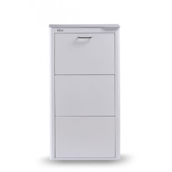 Mueble Zapatero Con Cajón Y Estante Superior De Vidrio Blanco Vidaxl con  Ofertas en Carrefour