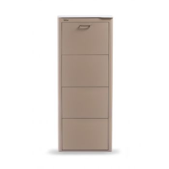 Mueble Zapatero Metálico Kibo, 4 Compartimentos, 3 Colores,,arena