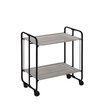 Carrito De Cocina Con Ruedas De Acero Pp Homcom 51,5x32x75,6cm-blanco con  Ofertas en Carrefour