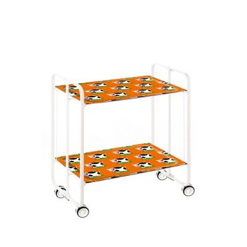 Carrito Auxiliar Con Ruedas Bauhaus, Armazón Metálico Color Negro, 2  Bandejas,,raiz con Ofertas en Carrefour