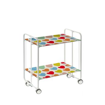 Carrito Auxiliar Con Ruedas Bauhaus Armazón Cromado, 2 Bandejas. Máxima  Calidad En El Acabado,,09 con Ofertas en Carrefour