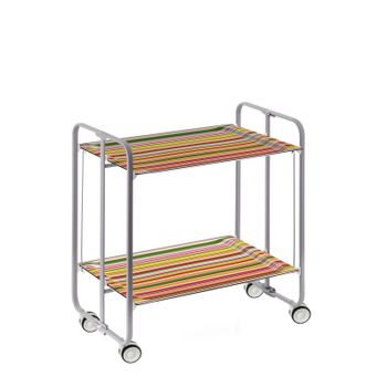 Carrito Auxiliar Con Ruedas Bauhaus, Armazón Metálico Color Blanco, 3  Bandejas,,fresno con Ofertas en Carrefour