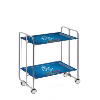 Carrito Auxiliar Con Ruedas Bauhaus, Armazón Metálico Color Blanco, 3  Bandejas,,cedro con Ofertas en Carrefour