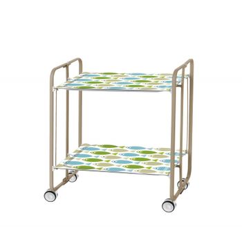 Carrito Auxiliar Con Ruedas Bauhaus, Armazón Metálico Color Blanco, 3  Bandejas,,cedro con Ofertas en Carrefour