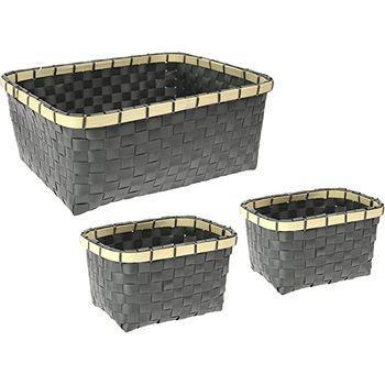 Pack De 2 Cajas Organizadoras Con Tapa Decorativas De Plastico 19l