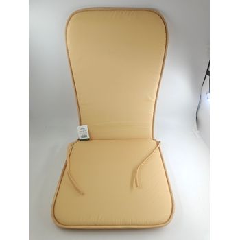 Cojin Silla Con Respaldo 38x50x2.5cm/38x38x2.5cm. Crema.