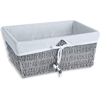 Cajas Organizadoras/cestos Con Forro - Gris