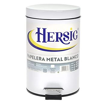 Papelera Metal Blanco 3l