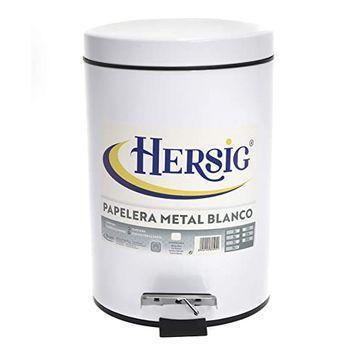 Papelera Metal Blanco 9l