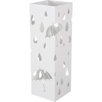 Paragüero Cuadrado De Madera Versa Home Rennes 15x15x48 Cm - Gris con  Ofertas en Carrefour