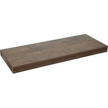 Estanteria Flotante De Madera L Color Marron