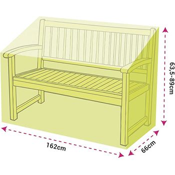 Protector Para Banco 162x66x63.5(89)cm - Plástico. Verde Oscuro