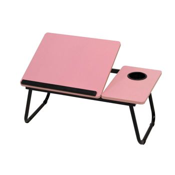 Bandeja Para Desayuno - Mesa Plegable Para Portátil - Bandeja Abatible - Mesa Pequeña Para Dormitorio, Salón Y Comedor - Rosa