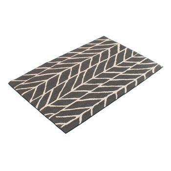 Alfombra Gris Microfibra (230x160 Cm) Shapes