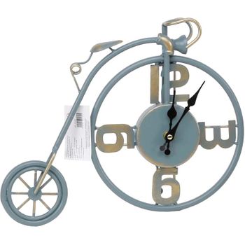 Reloj De Mesa Bicicleta Vintage - Azul
