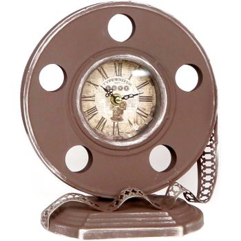 Reloj De Mesa Cinema Vintage - Marrón