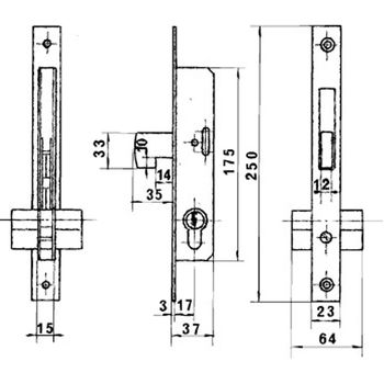 Cerradura Lince 5582n Hn/17 Mm - Neoferr..