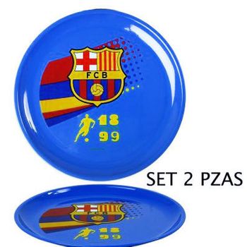 Set 2 Platos Del Fc Barcelona