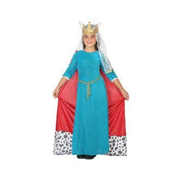Disfraz de Reina Medieval Pilar para infantil