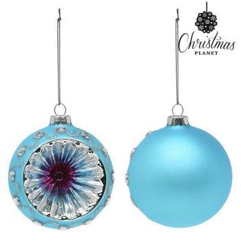 Bolas De Navidad 8 Cm (2 Uds) Cristal Azul