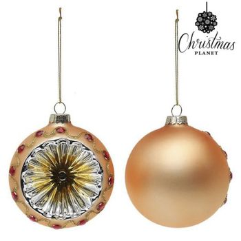 Bolas De Navidad 8 Cm (2 Uds) Cristal Dorado