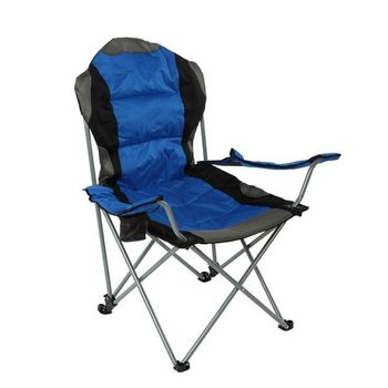 Silla Plegable Acero Azul (61 X 64 X 48/106 Cm)