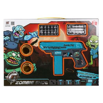 Playset Zombie Shot Pistola De Dardos Azul (43 X 30 Cm)