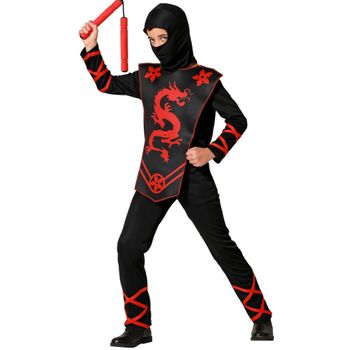 Disfraz Infantil Ninja Glow In Dark Talla M 5-7 Años - Juguettos