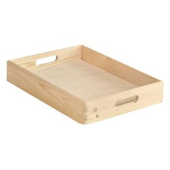 La Casa del Artesano-Caja para 2 mazos de cartas de pino con tapa