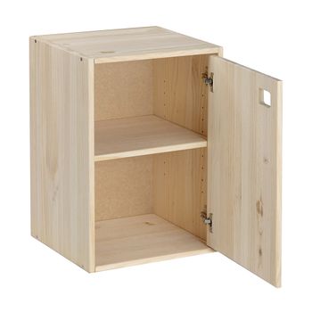 Mueble Dinamic 1 Puerta Modulo Vertical Pino Macizo 37,3x33x53,5cm Astigarraga