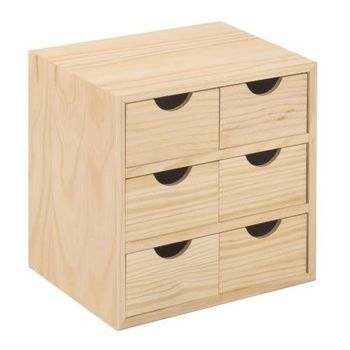 Cajonera Montada De Pino 28x28x20cm. Blp320.99