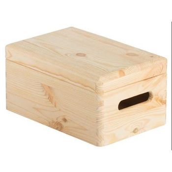 Caja Madera De Pino Con Tapa 30x20x14cm. Cbt302014