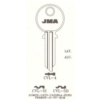 Llavin Aluminio Cvl-5d Colores