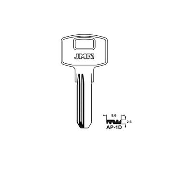 Llave De Seguridad Laton Modelo Ap 1d (bolsa 10 Uds) Jma