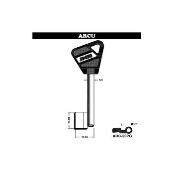 Llave Seguridad Acero Mod Arc20pg (bolsa 5 Uds) Jma