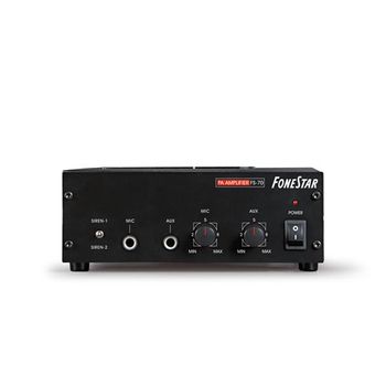 Amplificador Pa Fonestar De 60w, 12v, Dc Fs-7, Ideal Para Uso En Sobremesa O Vehículos