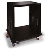 Armario Rack De Suelo De 19" Fonestar Frl-12u Capacidad 12u, Sin Puerta, Con Ruedas De Freno, Frente Y Fondo Libre, Peso 19,7 Kg